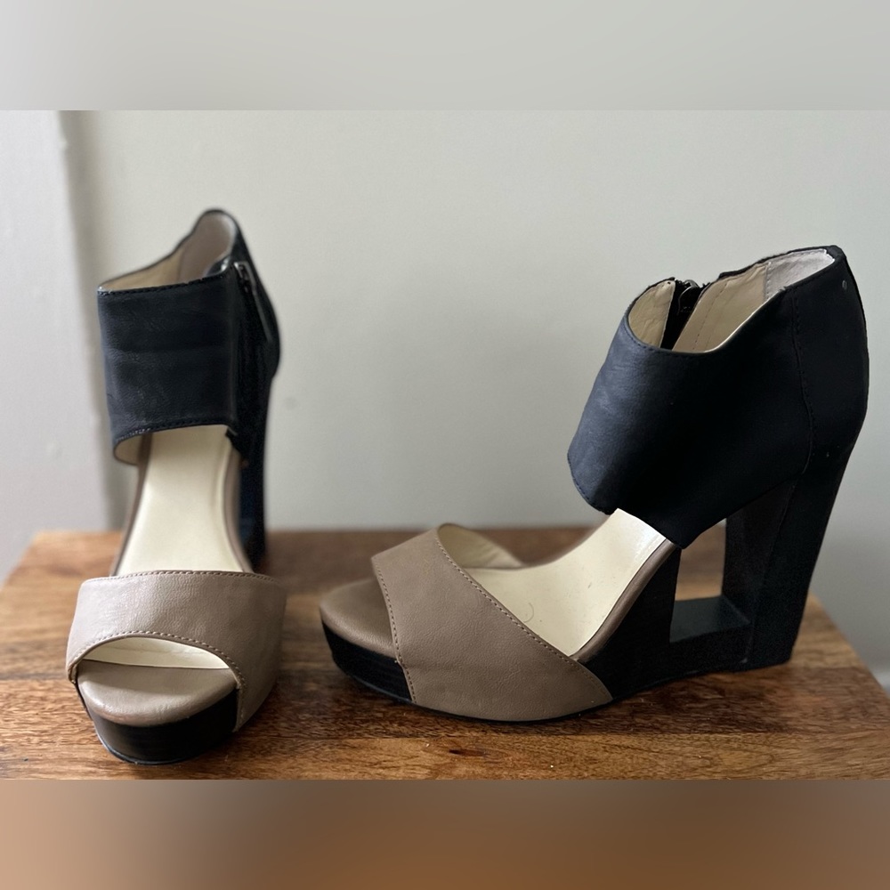 BCBG Wedge Sandal (Two Tone)